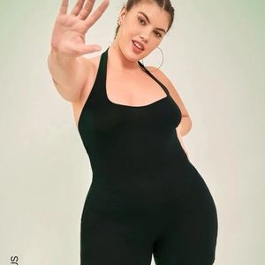 Shein plus size 3x halter jumpsuit shorts
